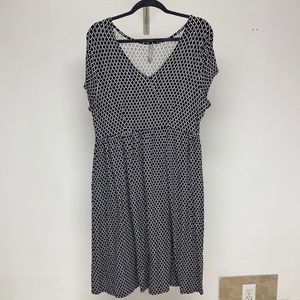 Hanna Andersson Cotton patterned dress and Swim coverup. Size Large